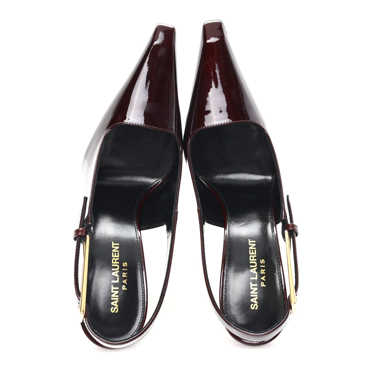 Vernice Gloss Lee 110 Slingback Pumps 36.5 Marron Glacé