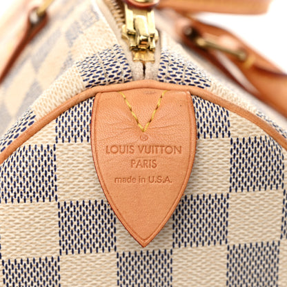 Louis Vuitton Damier Azur Speedy 30 6 of 10