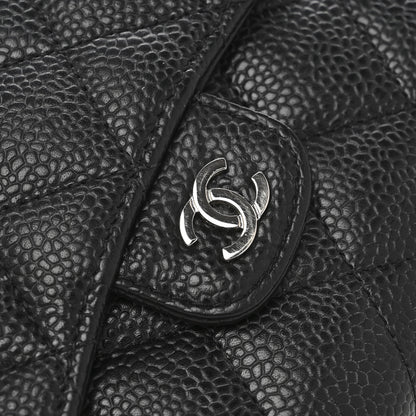 Chanel Caviar Quilted Compact Flap Wallet Black 6 of 6