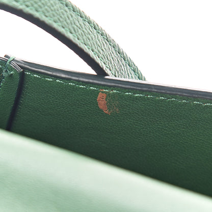 Celine Grained Calfskin Small Trotteur Light Forest 10 of 11
