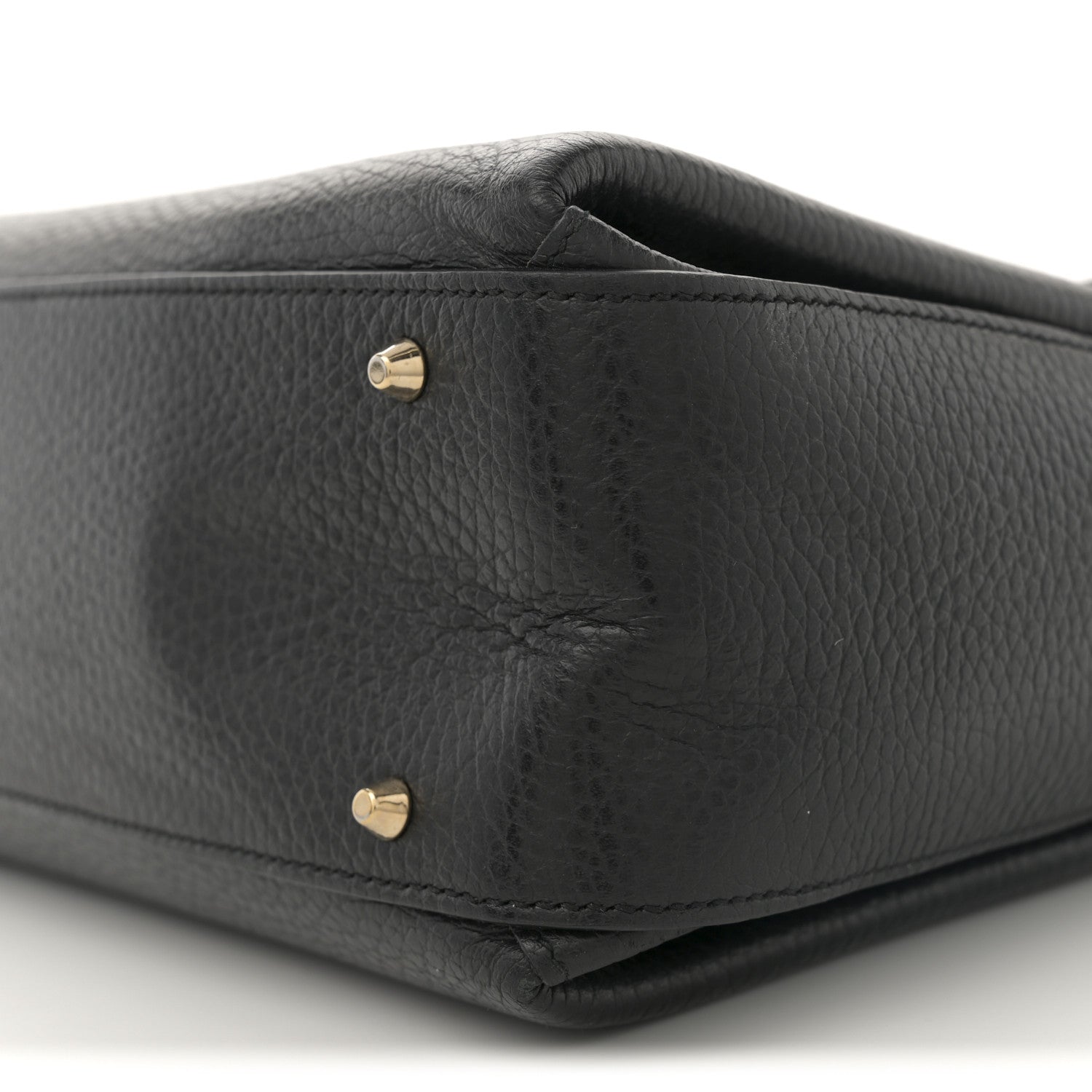 Gucci Dollar Calfskin Medium Interlocking G Top Handle Shoulder Bag Black 10 of 10