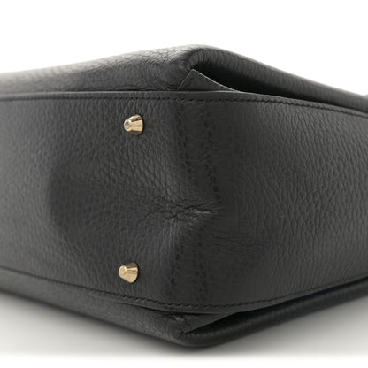 Gucci Dollar Calfskin Medium Interlocking G Top Handle Shoulder Bag Black 10 of 10