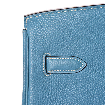 Hermes Togo Birkin 35 Blue Jean 13 of 32