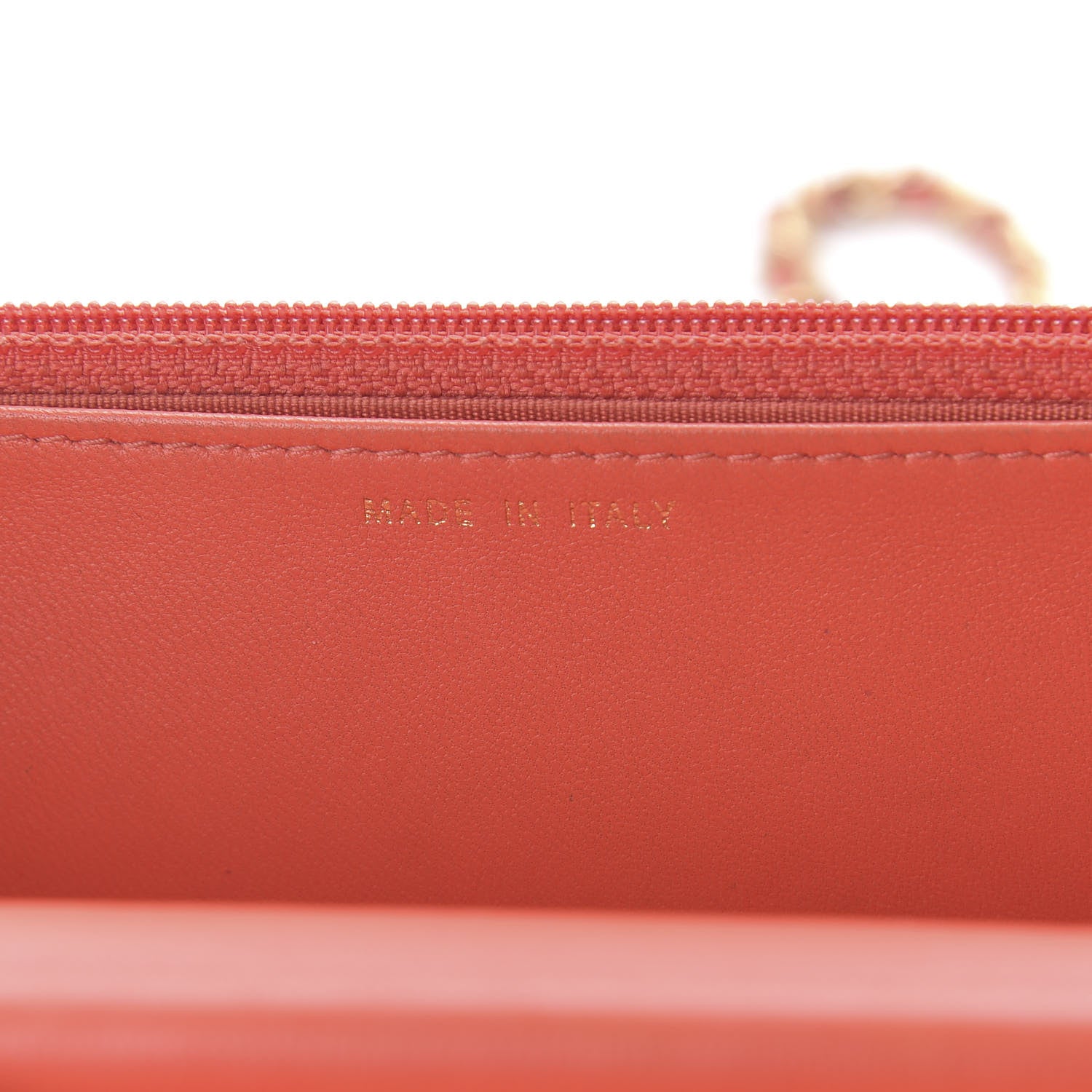 Chanel Lambskin Quilted Boy Wallet On Chain WOC Orange 9 of 11