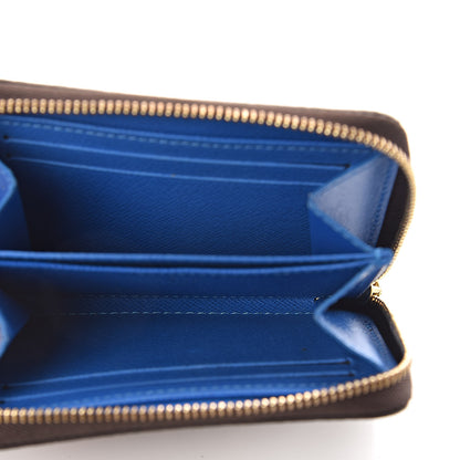 Louis Vuitton Damier Ebene 2019 Christmas Animation Zippy Coin Purse Blue 5 of 6