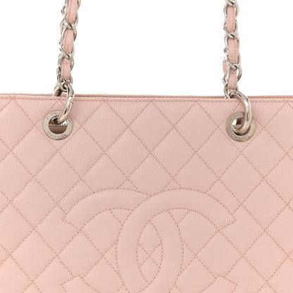 Chanel Caviar Quilted Grand Shopping Tote GST Light Pink 8 of 12
