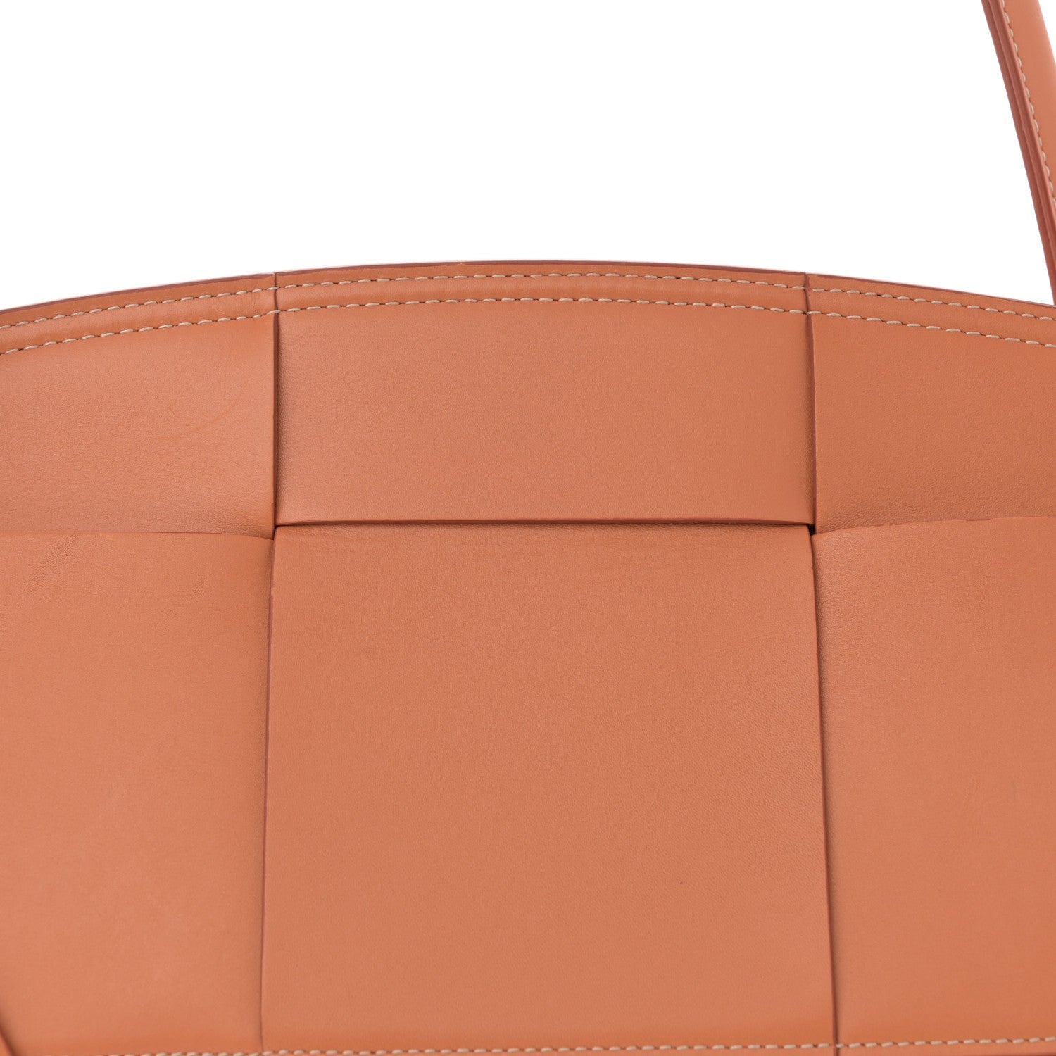 Bottega Veneta French Calfskin Maxi Intrecciato Medium Arco Caramel 8 of 14