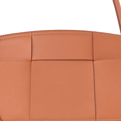Bottega Veneta French Calfskin Maxi Intrecciato Medium Arco Caramel 8 of 14
