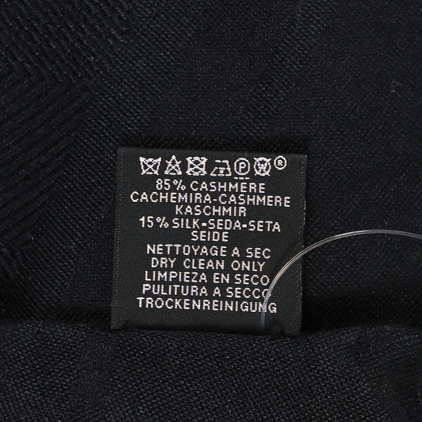 Cashmere Silk New Libris Stole Black