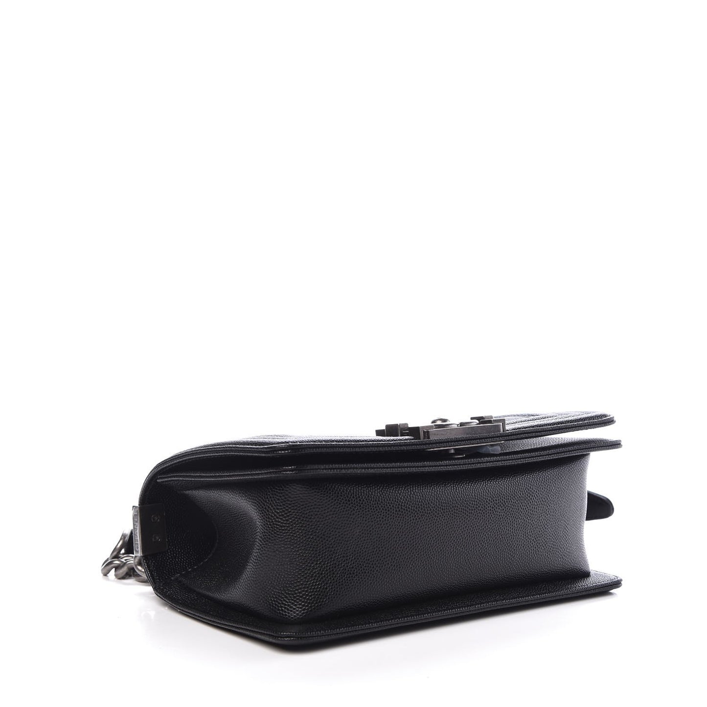 Caviar Quilted Small Boy Flap Black