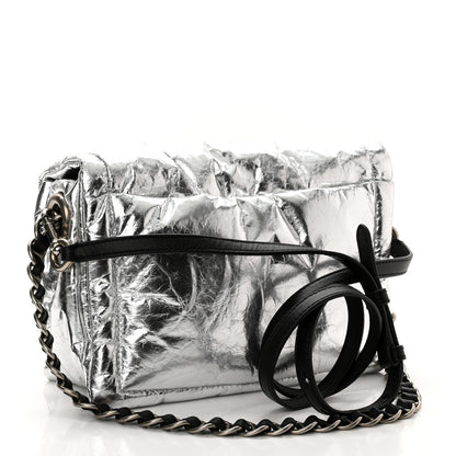 Marc Jacobs Metallic Lambskin The Pillow Bag Silver 3 of 11