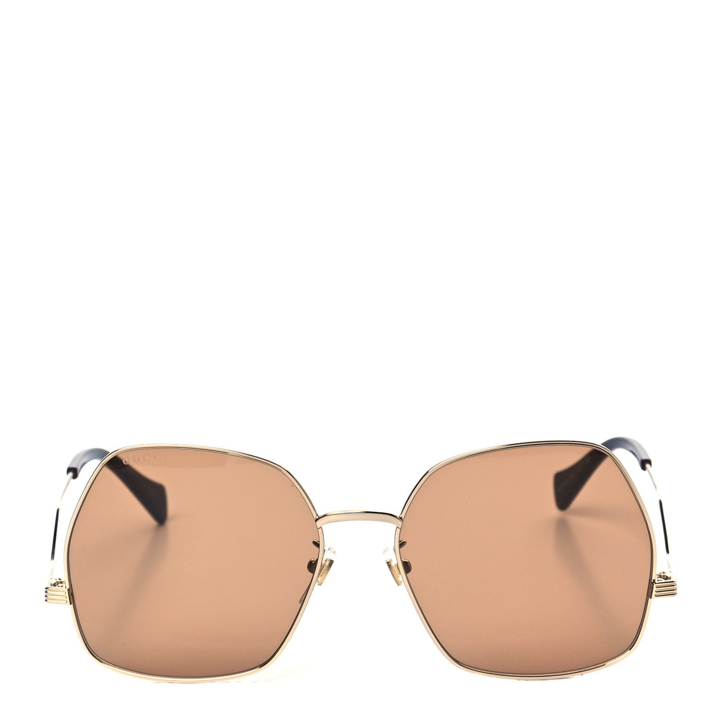 Metal Frame Sunglasses GG0972S Gold Brown