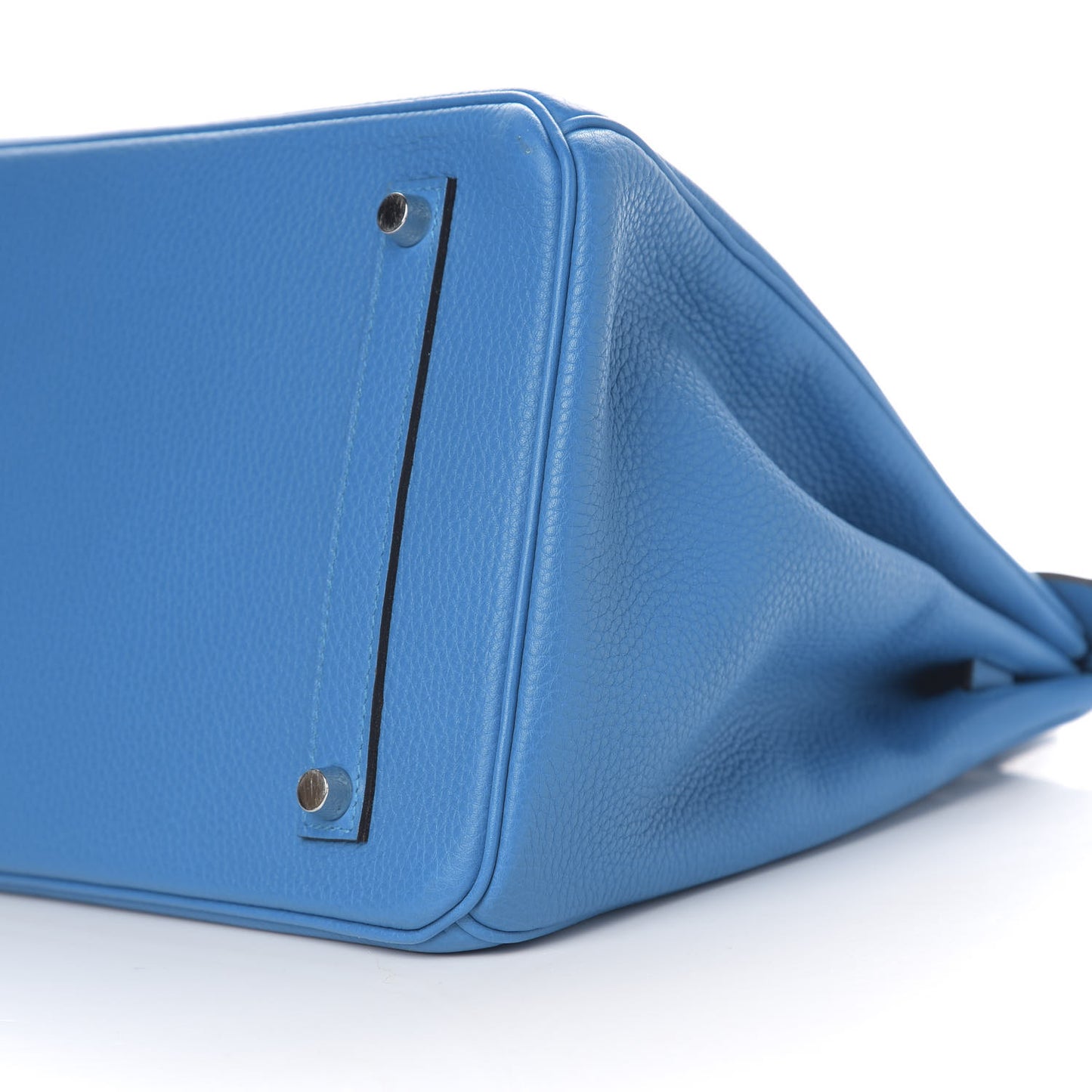 Taurillon Clemence Birkin 35 Bleu Zanzibar