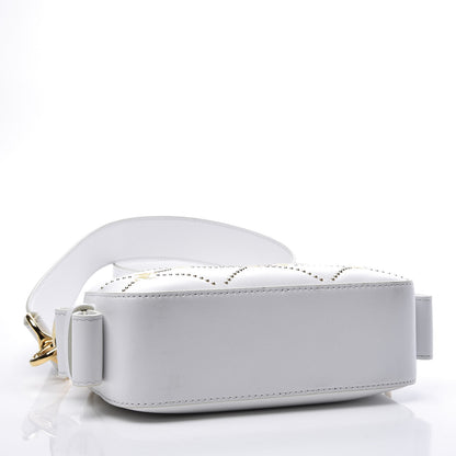 Chloe Smooth Calfskin Little Horses Embroidered Shoulder Bag White 3 of 11