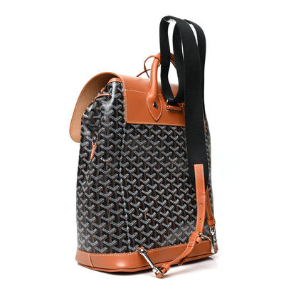 Goyard Goyardine Calfskin Alpin MM Backpack Gold Black 3 of 11