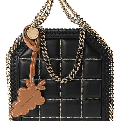 Stella McCartney Vegan Leather Quilted Tiny Falabella Tote Black 15 of 19