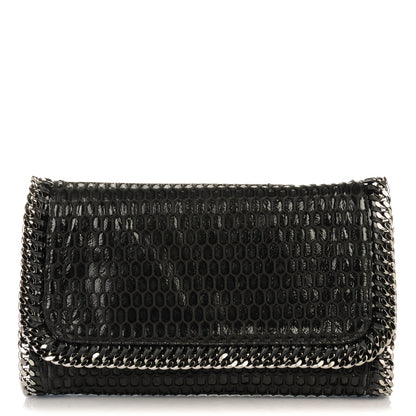 Stella McCartney Net Patent Falabella Clutch Black 1 of 8