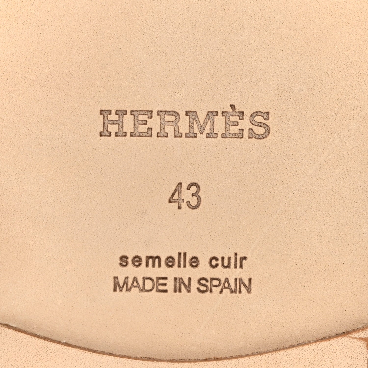 Hermes Suede Goatskin Mens Antigua Espadrille Sandals 43 Beige Sable 7 of 10
