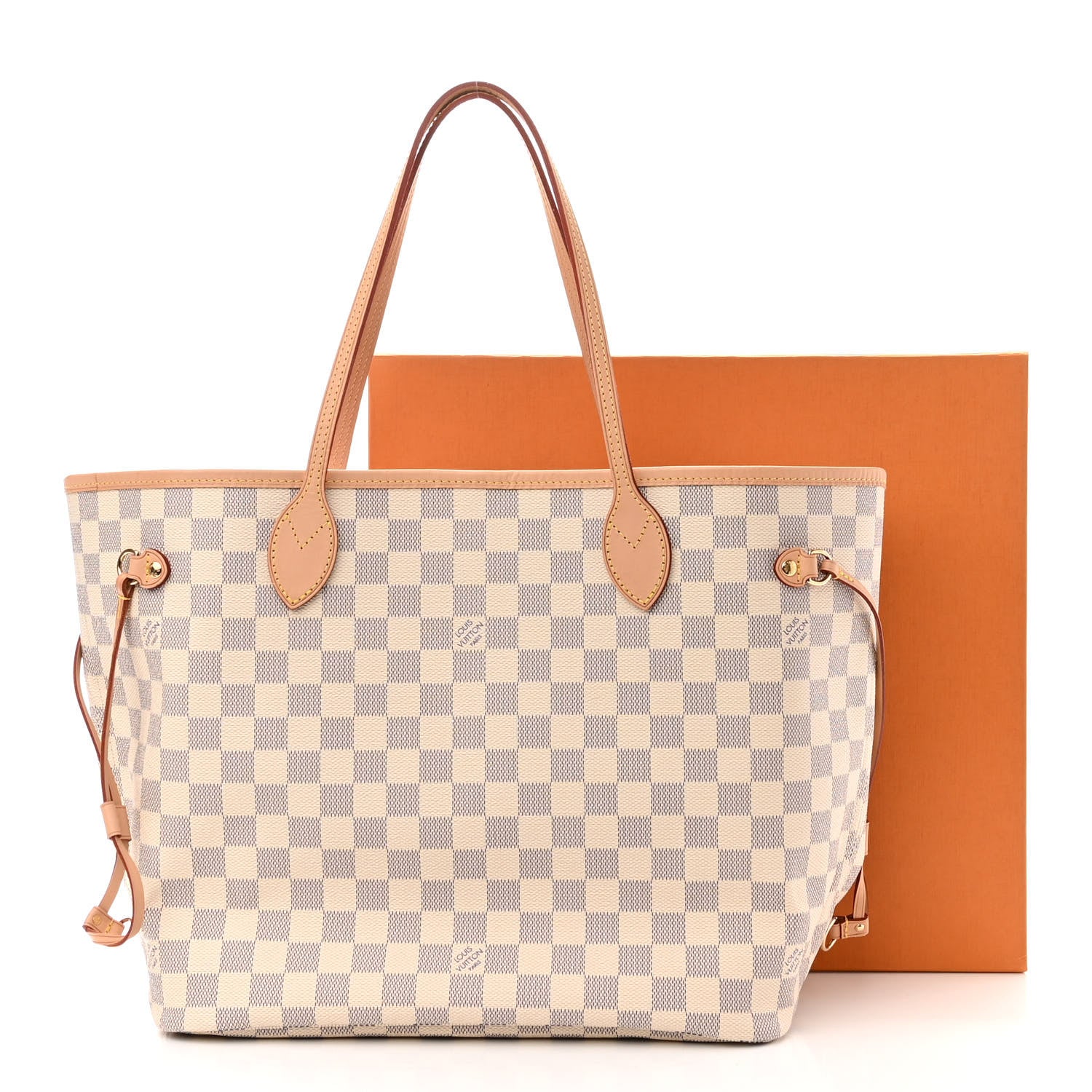 Louis Vuitton Damier Azur Neo Neverfull MM Rose Ballerine 10 of 10