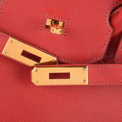 Hermes Epsom Birkin 35 Rouge Garance 15 of 16