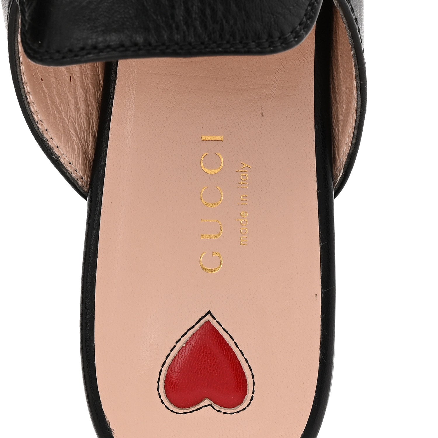 Gucci Malaga Kid Web Womens Princetown Slippers 36 Black 8 of 10