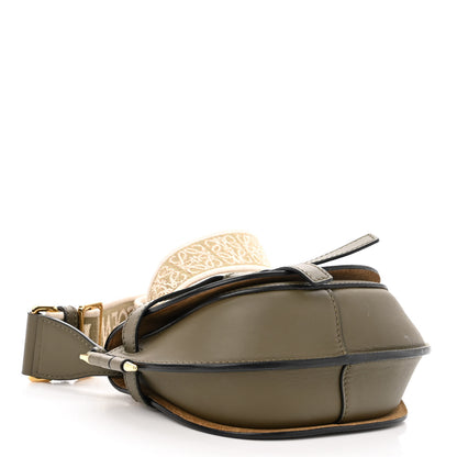 Loewe Calfskin Jacquard Mini Gate Dual Bag Autumn Green 4 of 9