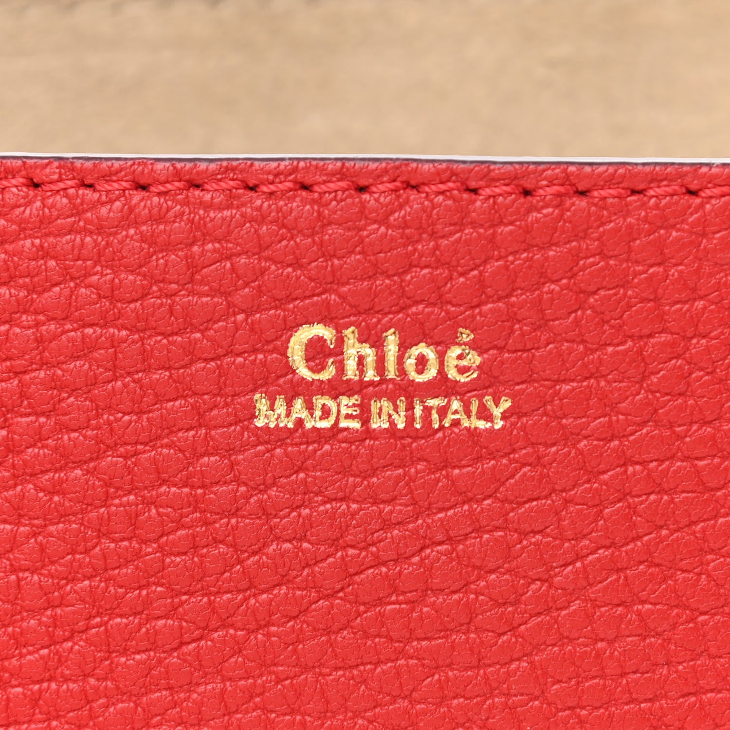 Chloe Grained Lambskin Mini Drew Shoulder Bag Plaid Red 6 of 13