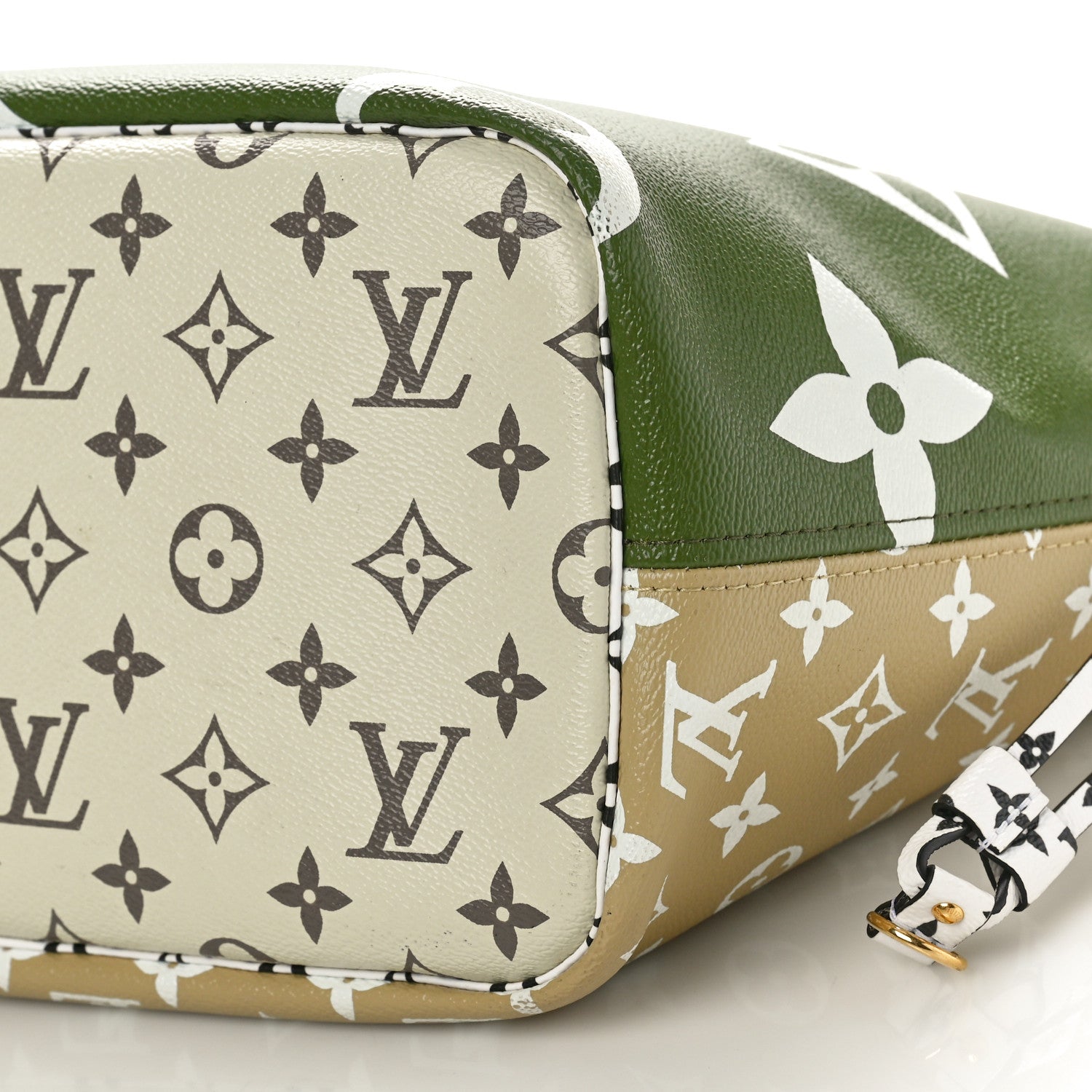 Louis Vuitton Monogram Giant Neverfull MM Kaki 10 of 11