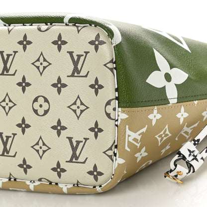 Louis Vuitton Monogram Giant Neverfull MM Kaki 10 of 11