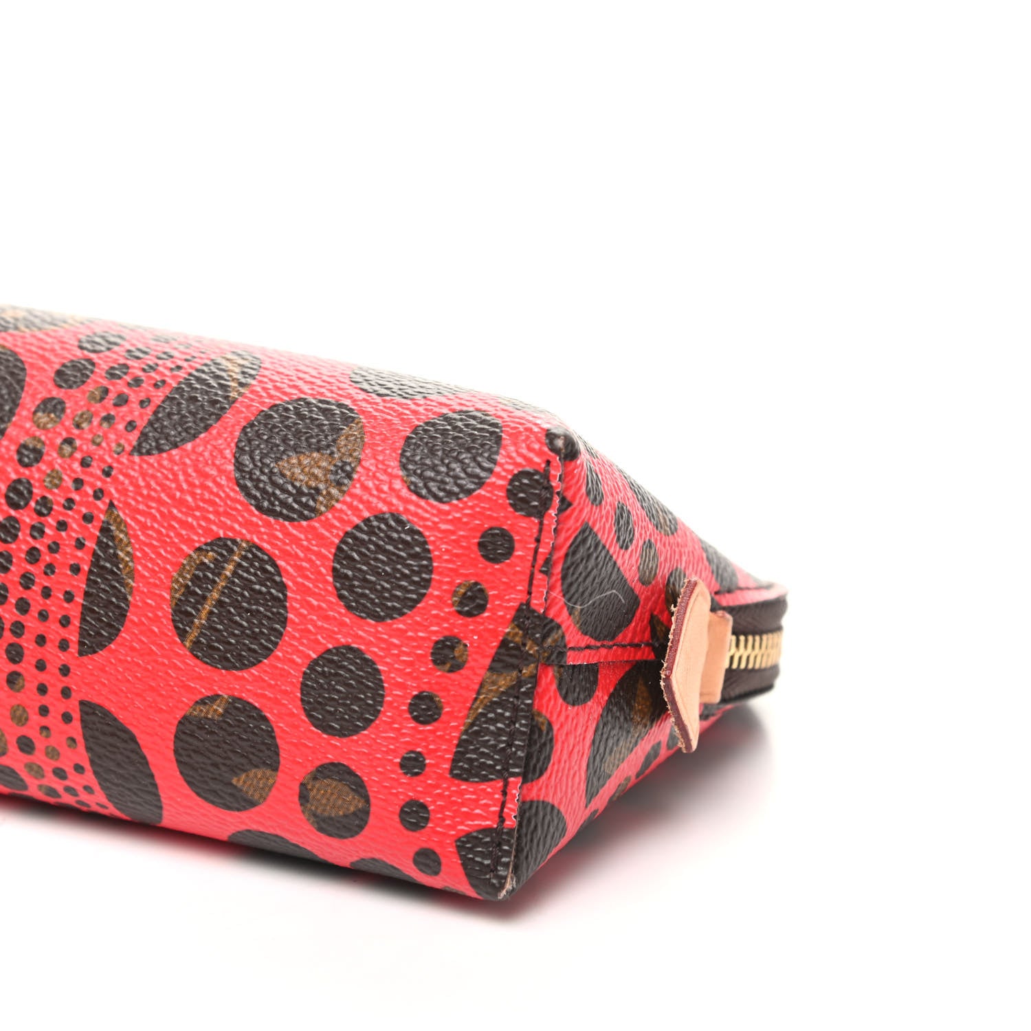 Louis Vuitton Monogram Kusama Pumpkin Dots Cosmetic Pouch Red 8 of 8