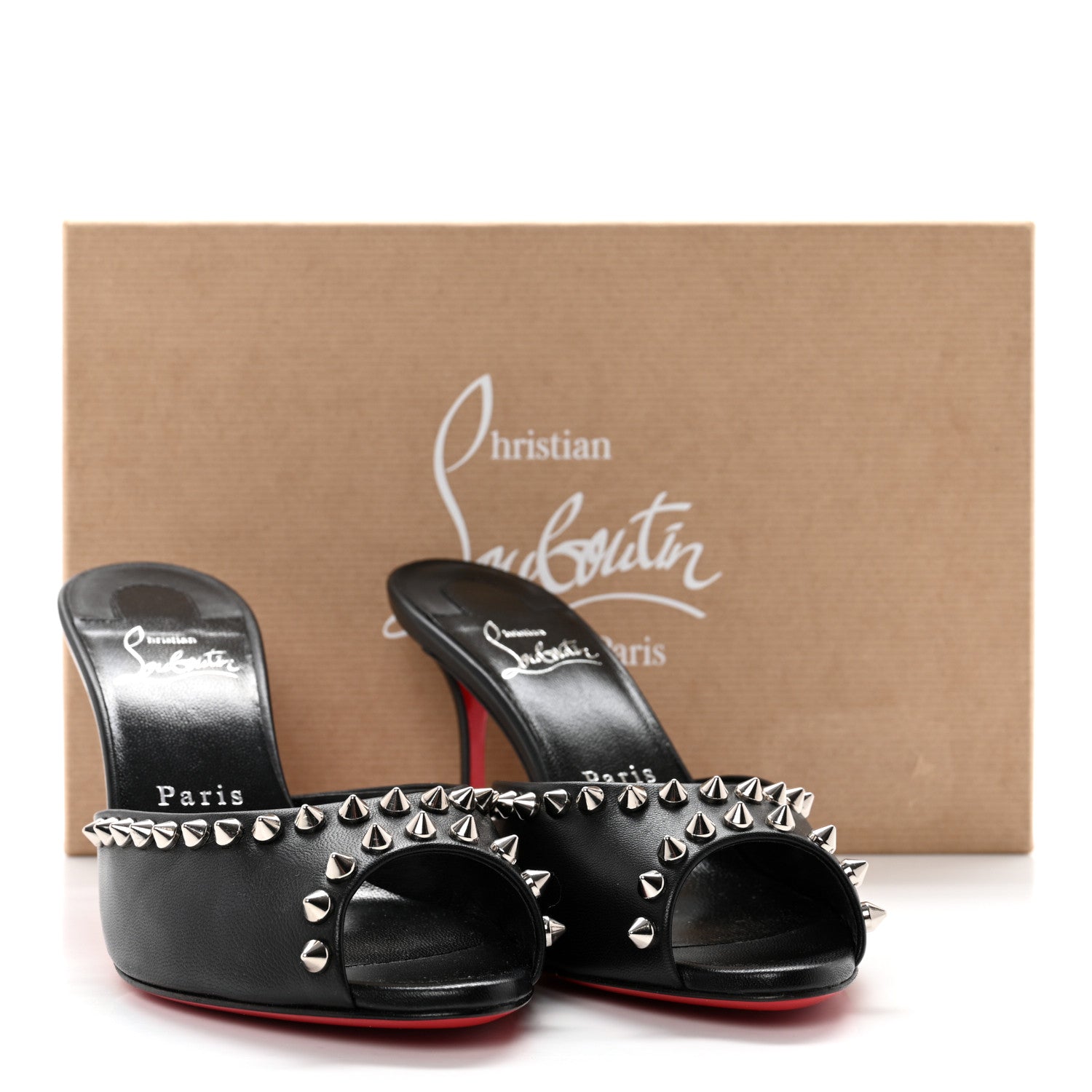 Christian Louboutin Nappa Spike Me Dolly 85 Sandals 36 Black 12 of 12