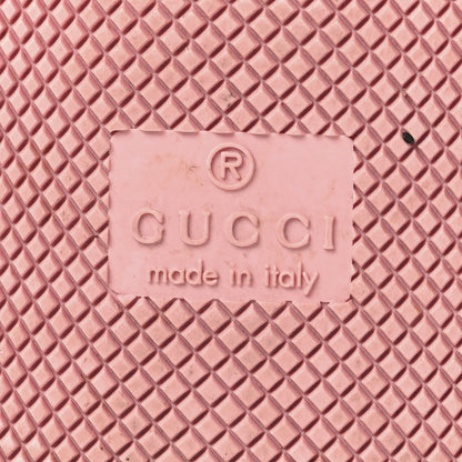 Gucci Calfskin GG Supreme Crystals Web Screener Sneakers 36 Beige Ebony Wild Rose 8 of 9