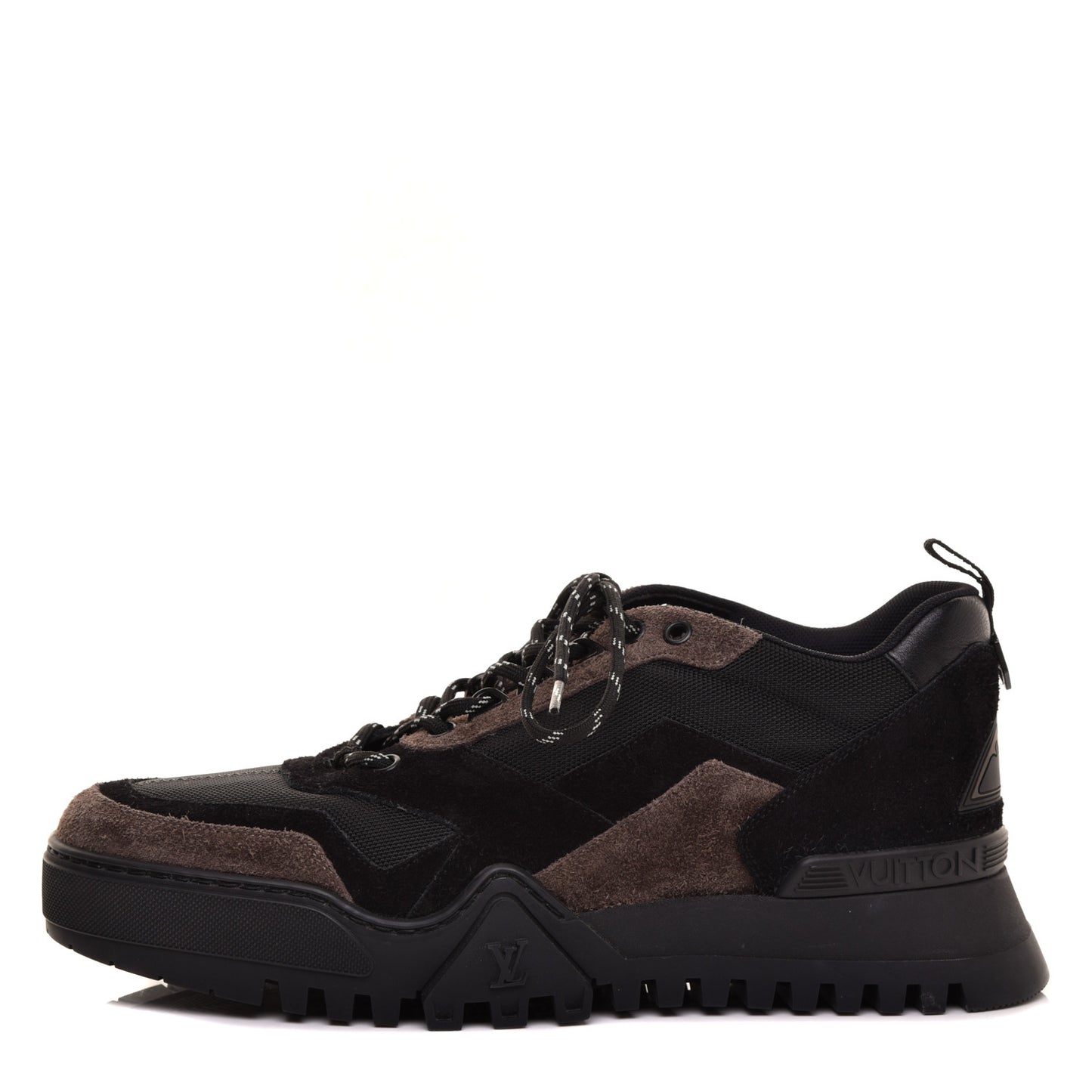 Nubuck Suede Technical Nylon Mens LV Hiking Sneakers 8.5 Black
