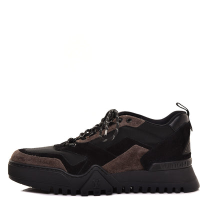 Louis Vuitton Nubuck Suede Technical Nylon Mens LV Hiking Sneakers 8.5 Black 1 of 8
