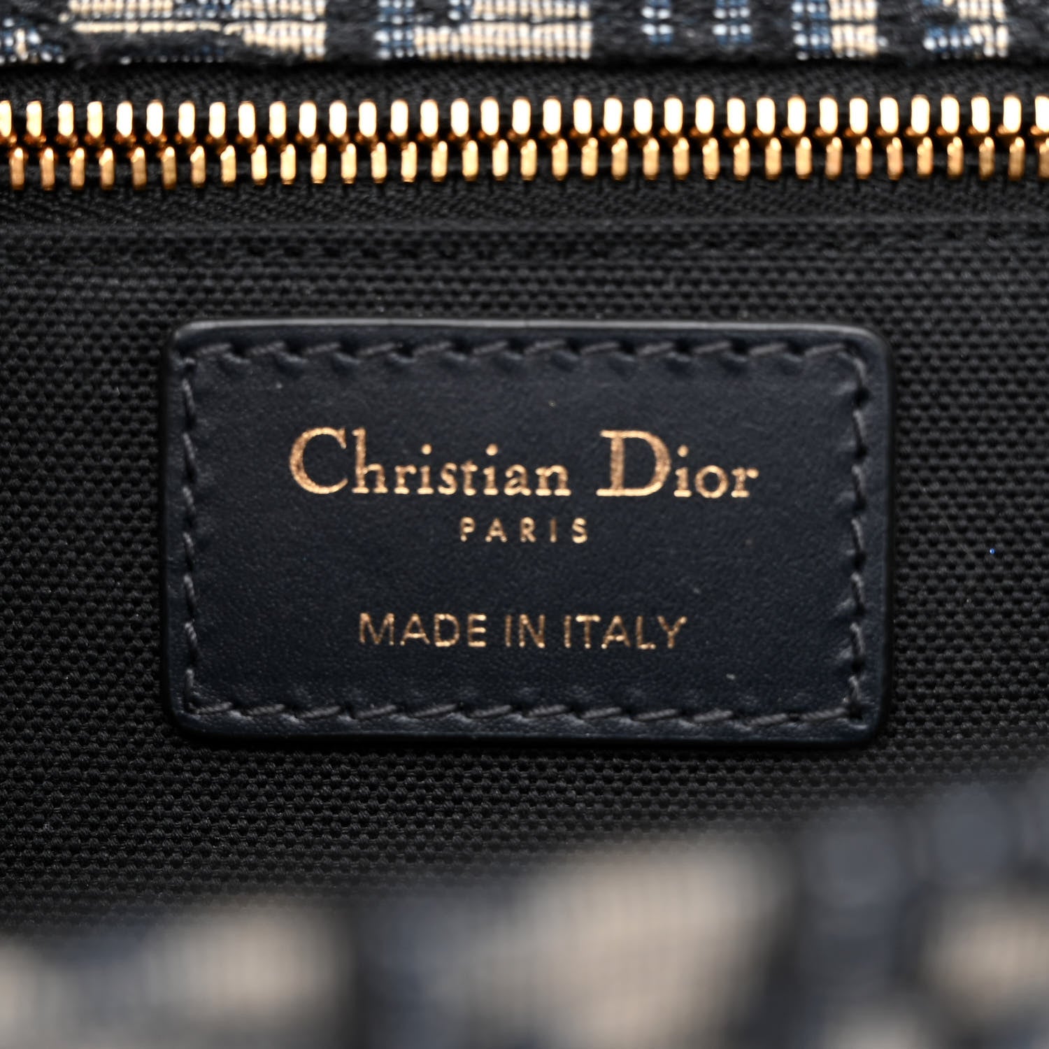Christian Dior Oblique 30 Montaigne Chain Flap Bag Blue 6 of 10