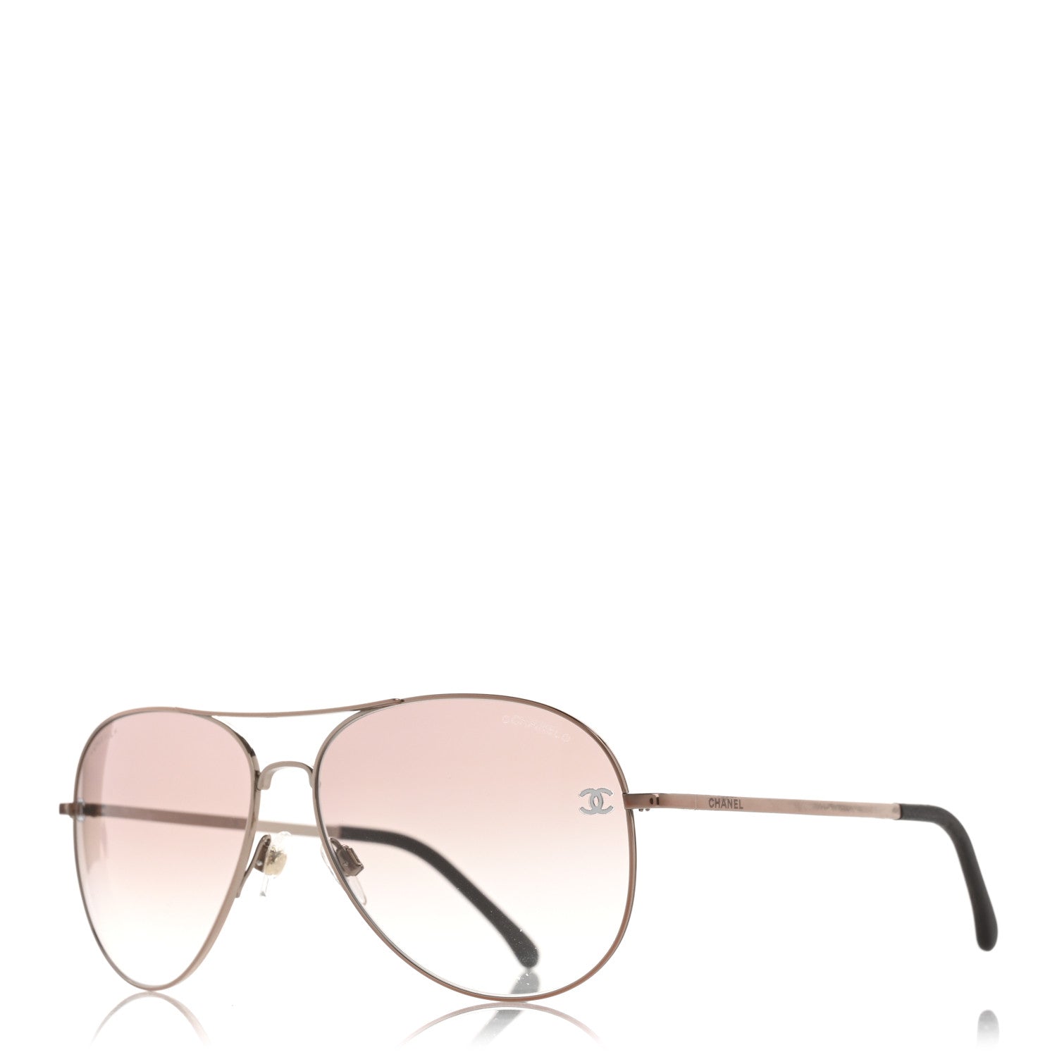 Chanel CC Aviator Sunglasses 4189-T-Q Pink 1 of 10