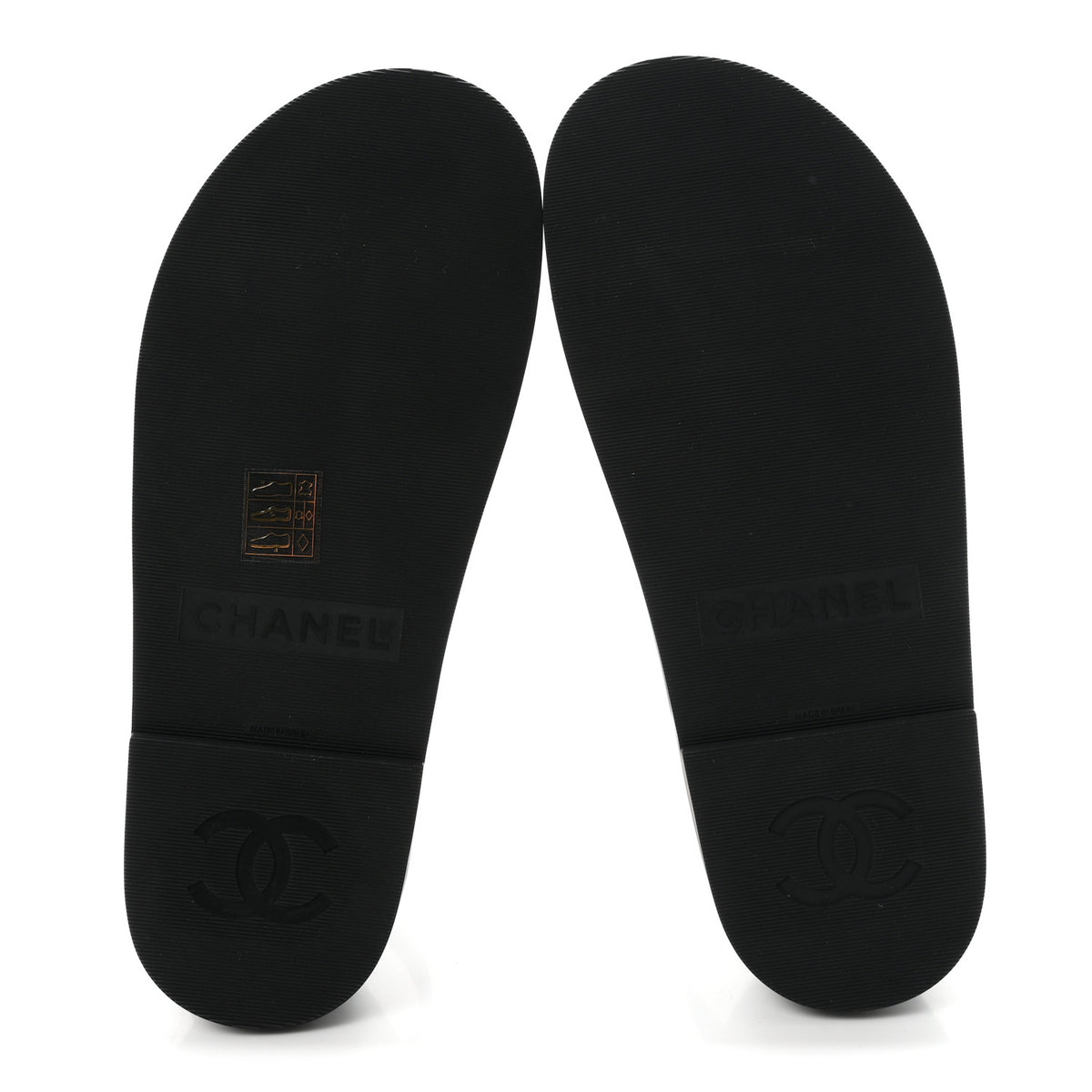 Chanel Lambskin Espadrille Sandals 37 Black 6 of 10