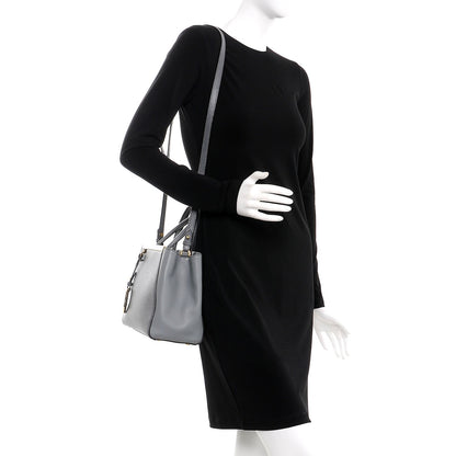 Fendi Vitello Elite Petite 2Jours Tote Grigio Grigio Chiaro 2 of 7