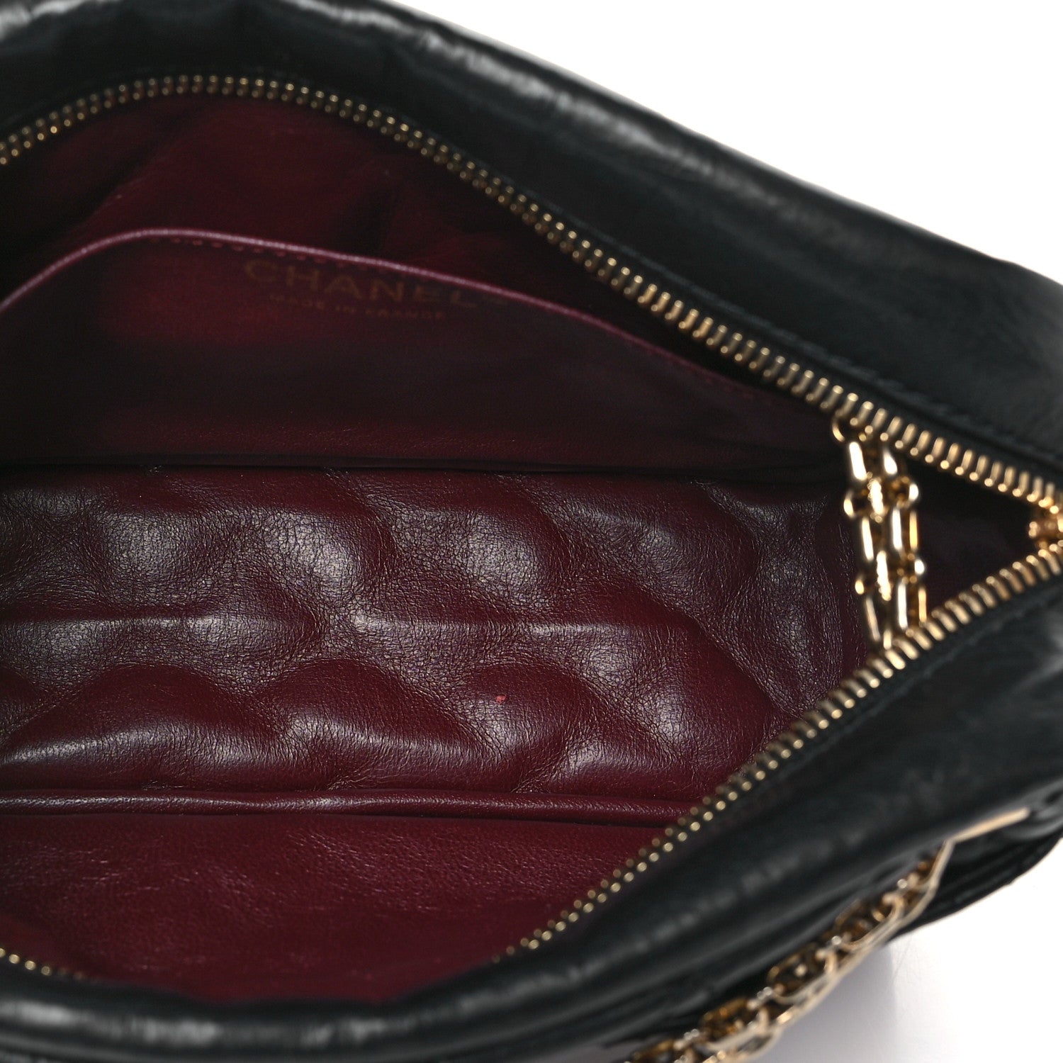 Chanel Aged Calfskin Quilted Small Reissue Camera Case Black 5 of 10