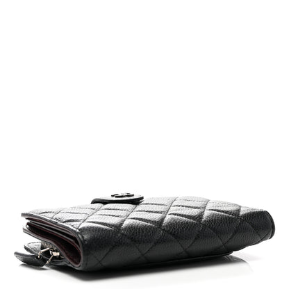 Chanel Caviar Quilted CC French Wallet Black 5 of 8