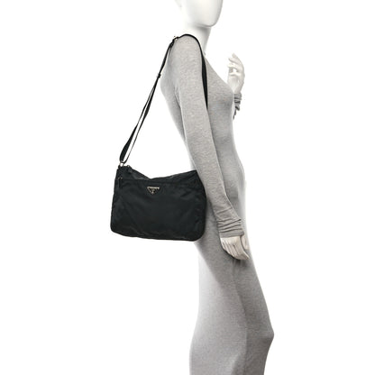 Prada Tessuto Nylon Messenger Bag Black 2 of 9