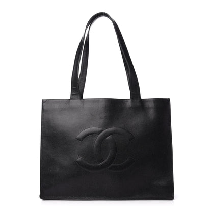 Chanel Caviar CC Tote Black 1 of 11
