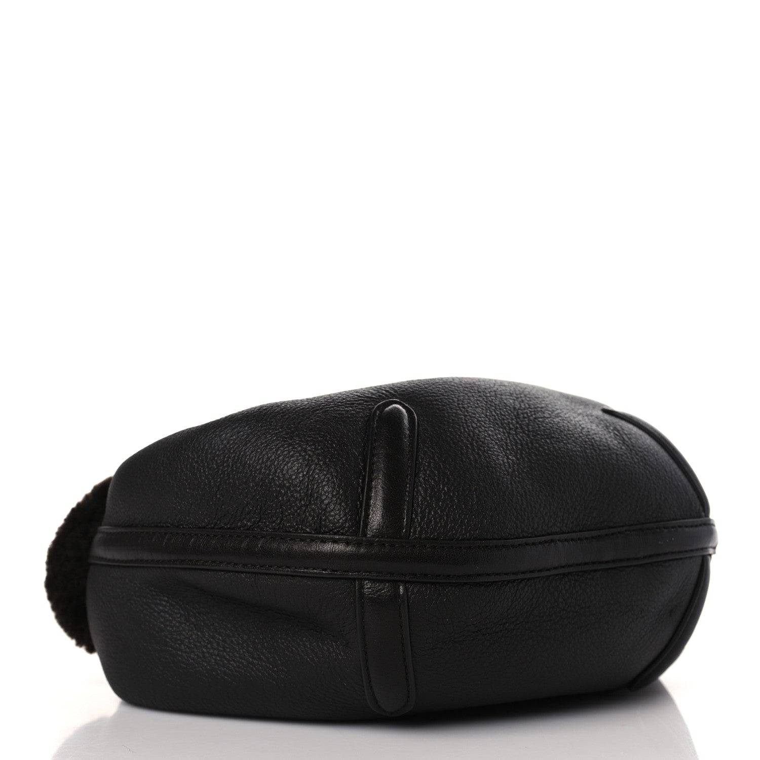 Bottega Veneta Calfskin Shearling Aviator Mini Jodie Dark Brown Fondant 4 of 9