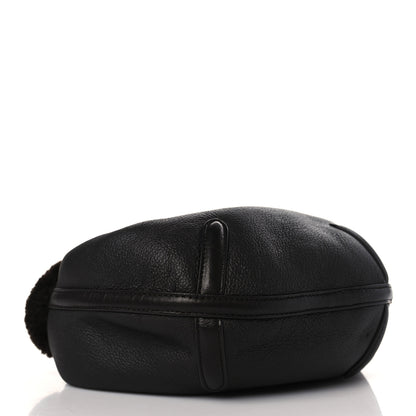 Bottega Veneta Calfskin Shearling Aviator Mini Jodie Dark Brown Fondant 4 of 9