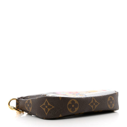 Louis Vuitton Monogram 2022 Christmas Animation Paris Mini Pochette Accessories Pink 4 of 8