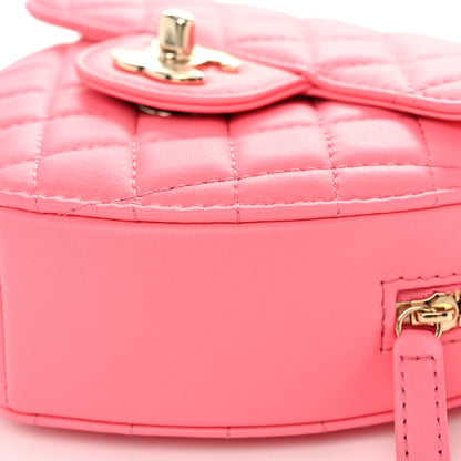 Chanel Lambskin Quilted CC In Love Heart Bag Pink 9 of 11