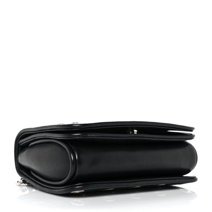 Miu Miu Nappa Grommet Club Shoulder Bag Black 3 of 8