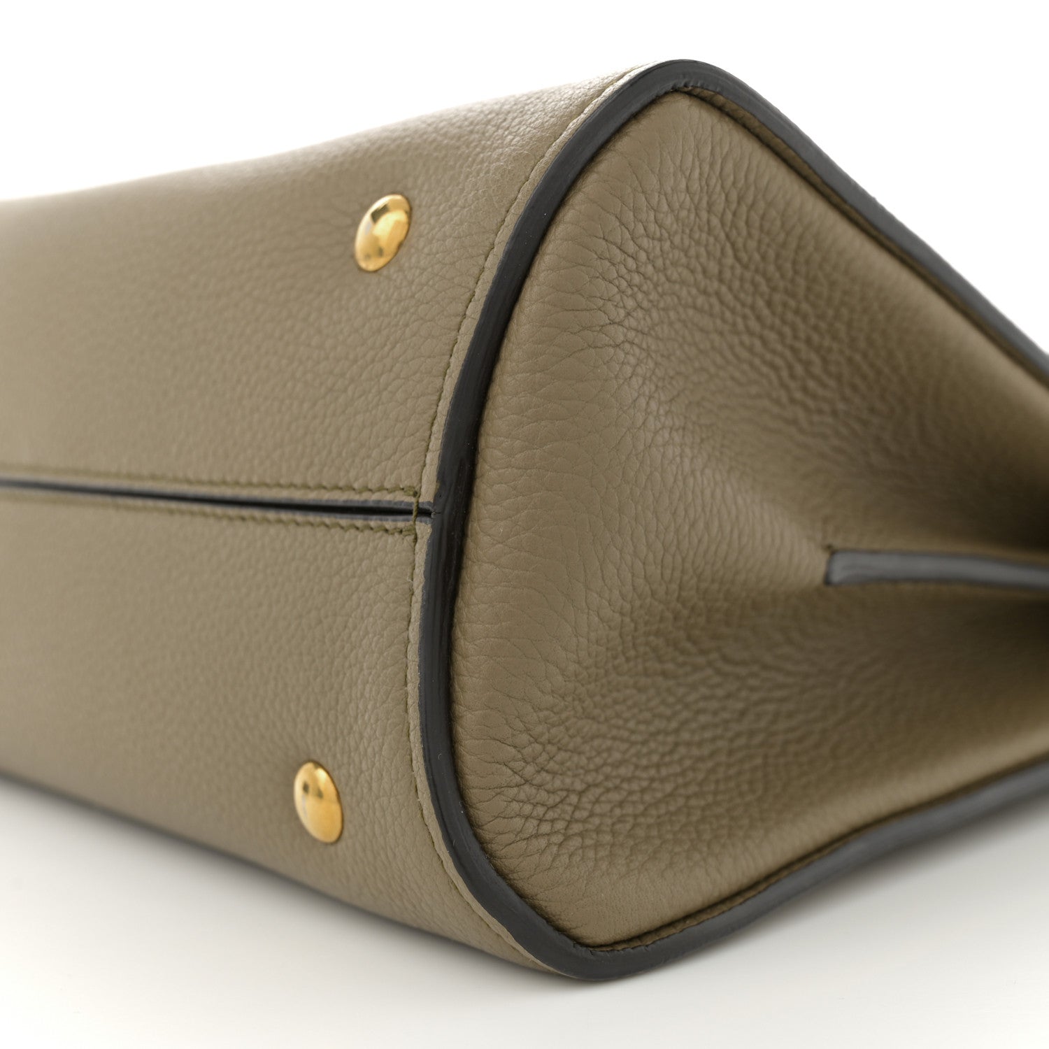 Salvatore Ferragamo Calfskin Small Margot Top Handle Satchel Verde Olivo 10 of 10
