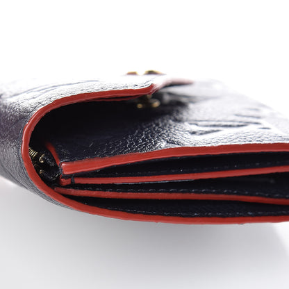 Louis Vuitton Empreinte Victorine Wallet Marine Rouge 9 of 10