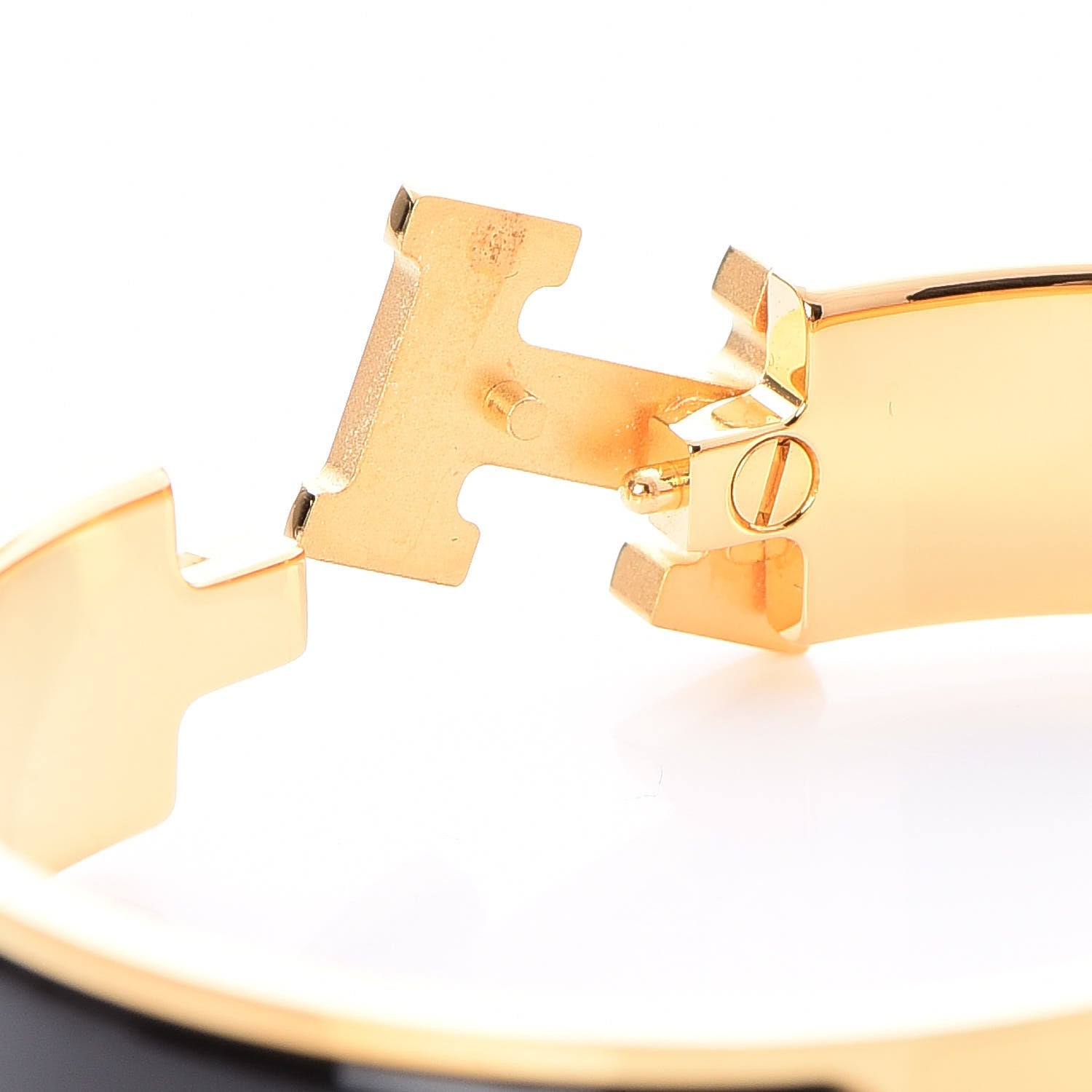 Hermes Enamel Narrow Clic Clac H Bracelet PM Black 4 of 5